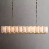 Halu Calcite Rectangular Chandelier 74"