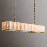 Halu Calcite Rectangular Chandelier 74"