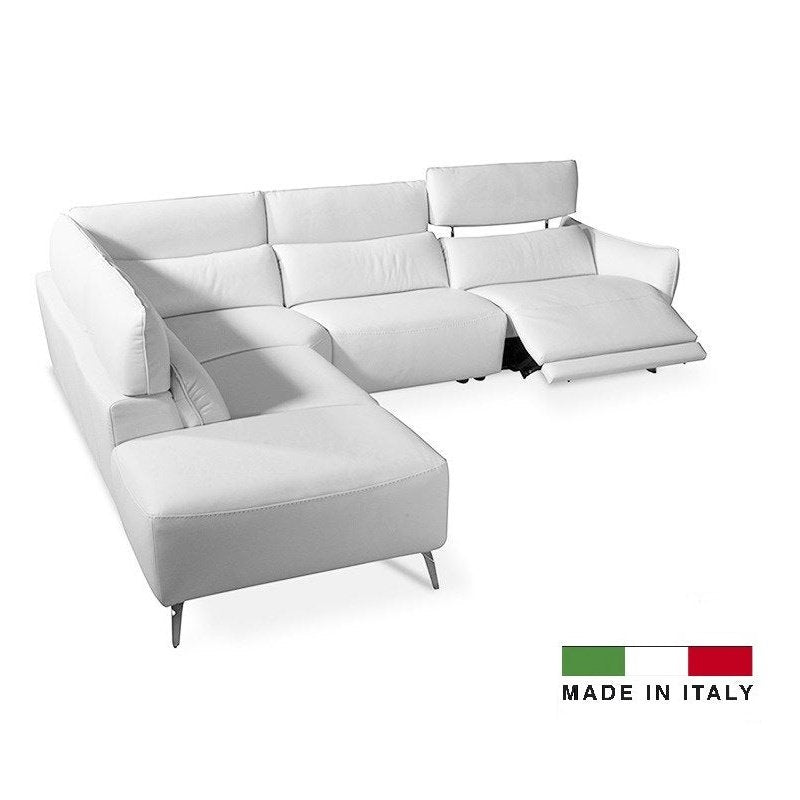 Bellini Modern Living Rimini Right Hand Facing Beige WHITE CAT 35. 35612 Rimini LHF WHT