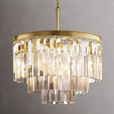 Zenitt 3-Layer Crystal Round Chandelier 20"