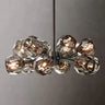 Modero Luxury Balle Smoke Crystal Round Chandelier 24"