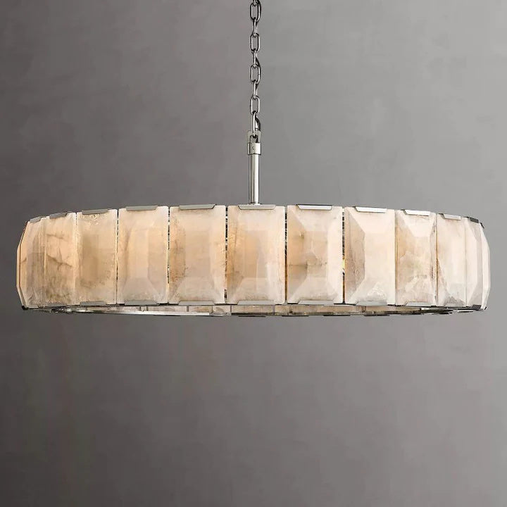 Halu Calcite Round Chandelier 60"