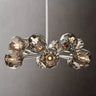 Modero Luxury Balle Smoke Crystal Round Chandelier 24"