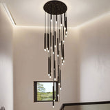 Point Twisted Chandelier For Foyer, Staircase And Entryway