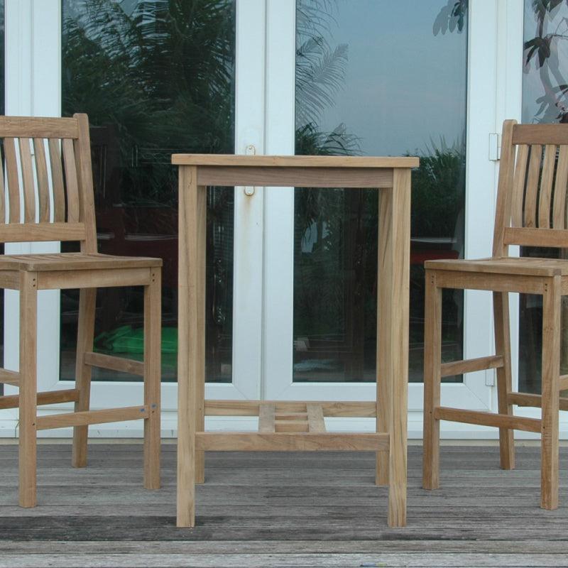 Anderson Teak Outdoor Avalon 3-Piece Square Bar Set-10