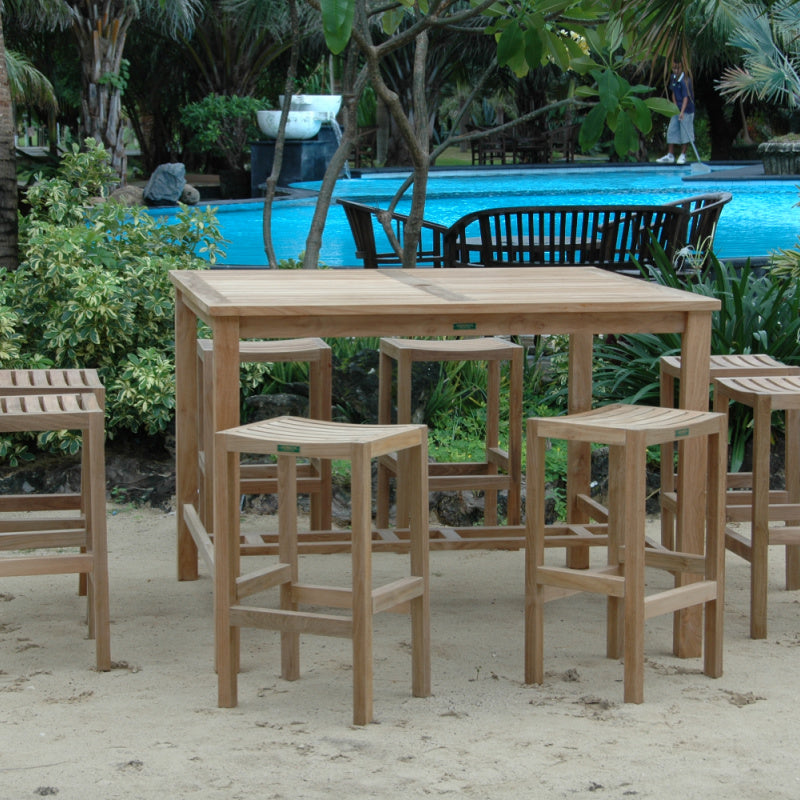 Anderson Teak Outdoor 9 Piece Windsor Bar Table Set-120