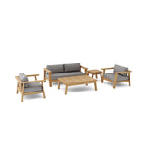 Anderson Teak Outdoor 5 Piece Palermo Deep Seating Set-322-2