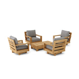 Anderson Teak 6 Piece Madera Deep Seating Set-523-3