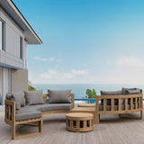 Anderson Teak 7 Piece Circular Modular Deep Seating Set-813-6