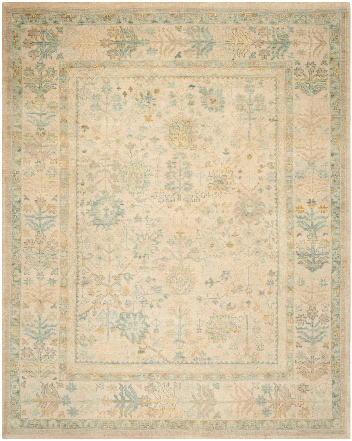 Sultanabad SUL1065A Ivory / Blue