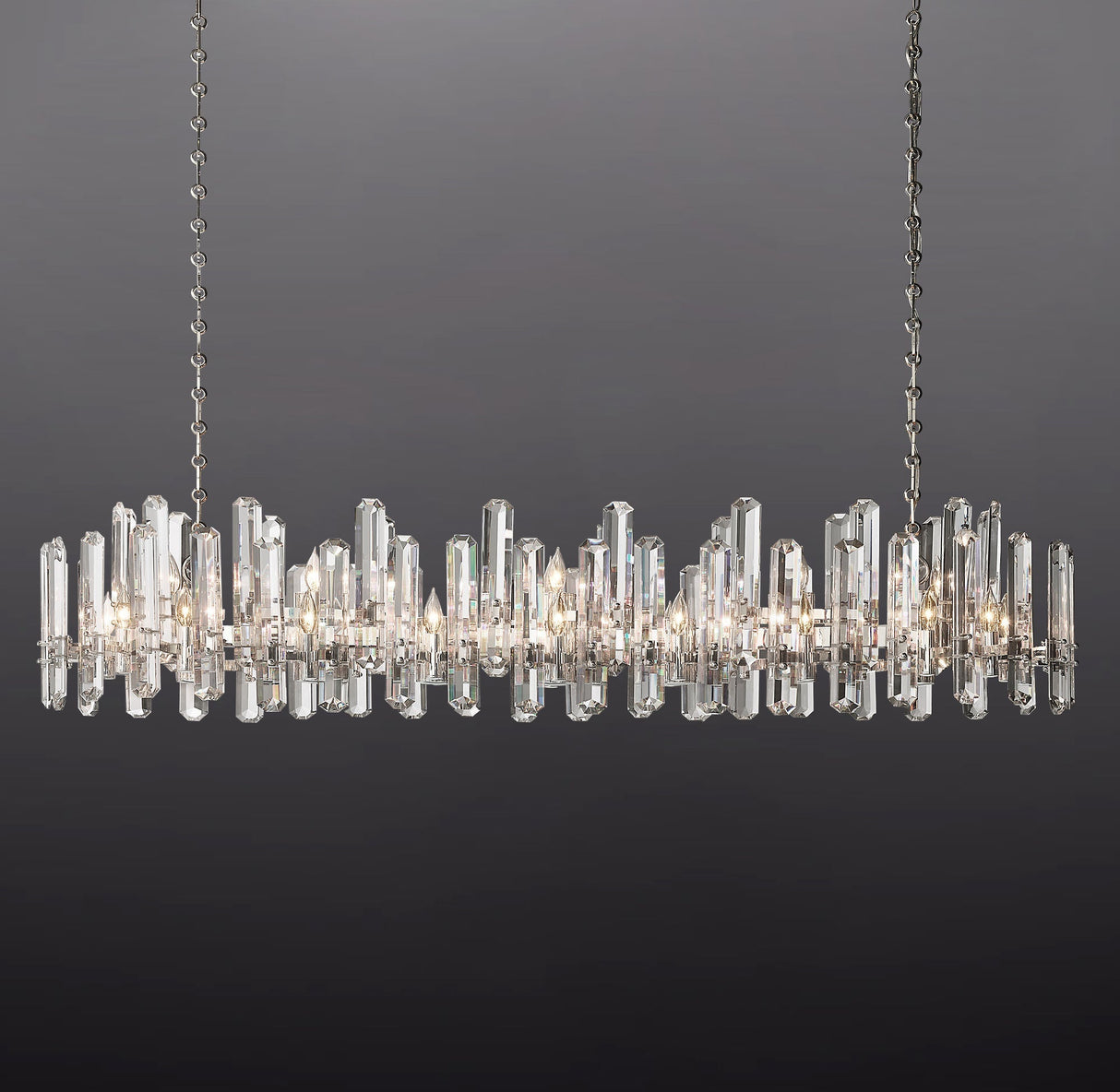 Bonini Browning Prism Linear Chandelier 72"