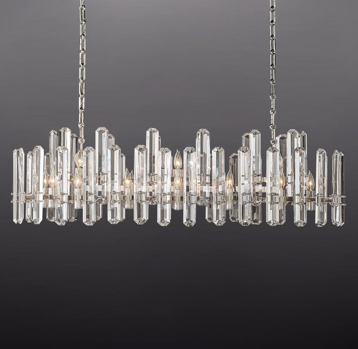 Bonini Prism Linear Chandelier 54"