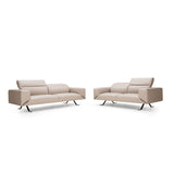 Bellini Modern Living Silvio Loveseat Silverfox DANDY 01 Silvio LS SLFX