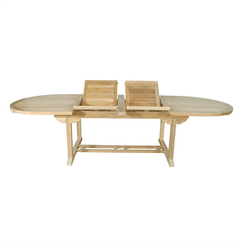 Anderson Teak Bahama 117″ Oval Double Extension Table Extra Thick TBX-117VD