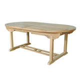 Anderson Teak Bahama 117″ Oval Double Extension Table Extra Thick TBX-117VD