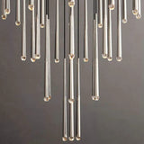 Lucidu Meteor Shower Round Tapered Tubular Chandelier 48''