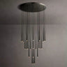 Lucidu Meteor Shower Round Tapered Tubular Chandelier 48''