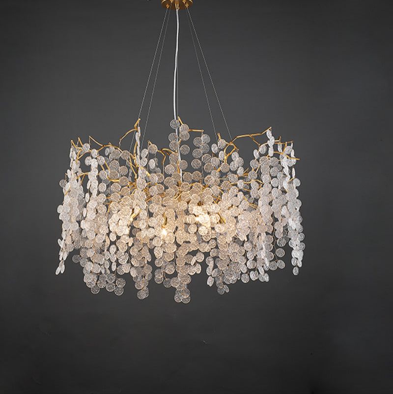 Tree Branch Chandelier Pendant Lighting Round Ceiling Light 31.5 D