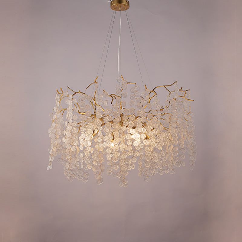 Tree Branch Chandelier Pendant Lighting Round Ceiling Light 31.5 D