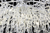 Tree Crystal Chandelier，Silver 45"