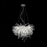 Tree Crystal Chandelier，Silver 45"