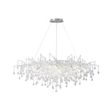 Tree Crystal Chandelier，Silver 45"