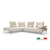 Bellini Modern Living Verona Left Hand Facing White DANDY 10 Verona LHF WHT