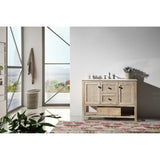 Legion Furniture 48" Solid Wood Sink Vanity With Marble Top-No Faucet WH5148