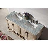 Legion Furniture 60" Solid Wood Sink Vanity With Marble Top-No Faucet WH5160