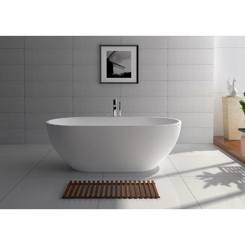 Legion White Solid Surface Soaking Tub WJ8619-W