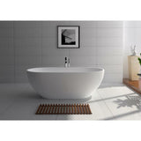 Legion White Solid Surface Soaking Tub WJ8619-W