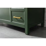 Legion Furniture 36" Vogue Green Finish Sink Vanity Cabinet With Carrara White Top WLF2136-VG