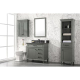 Legion Furniture 36" Pewter Green Finish Sink Vanity Cabinet With Blue Lime Stone Top WLF2236-PG