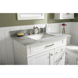 Legion Furniture 36" White Finish Sink Vanity Cabinet With Carrara White Top WLF2236-W