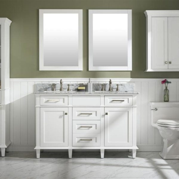 Legion Furniture White Sink Vanity Cabinet With Carrara White Quartz Top