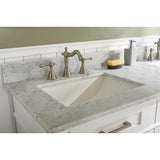 Legion Furniture 60" White Finish Double Sink Vanity Cabinet With Carrara White Top WLF2260D-W