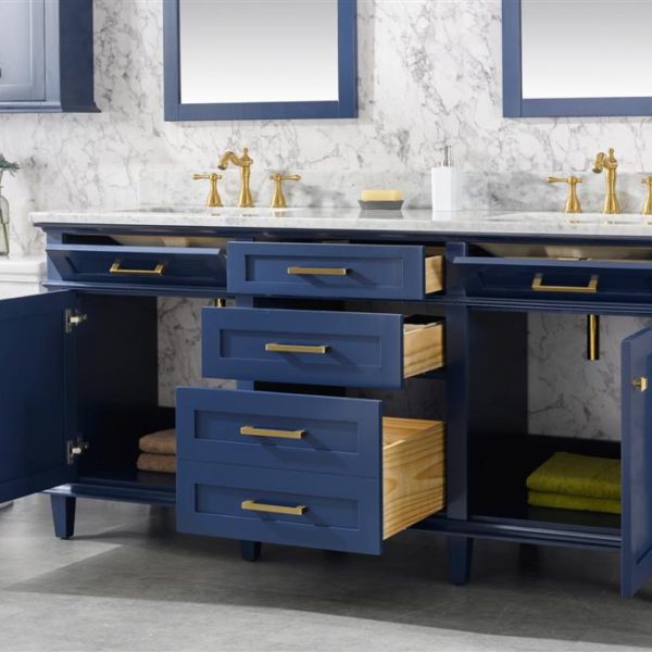 Legion Furniture Blue Double Sink Vanity