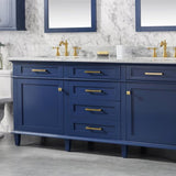 Legion Furniture Blue Double Sink Vanity