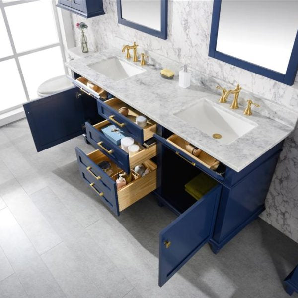 Legion Furniture Blue Double Sink Vanity