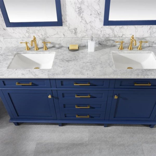 Legion Furniture Blue Double Sink Vanity