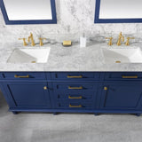 Legion Furniture Blue Double Sink Vanity