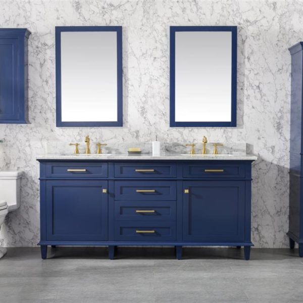 Legion Furniture Blue Double Sink Vanity