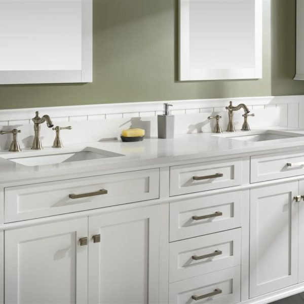 Legion Furniture White Sink Vanity Cabinet With Carrara White Quartz Top