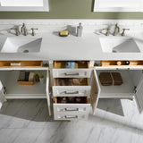 Legion Furniture White Sink Vanity Cabinet With Carrara White Quartz Top