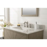 Legion Furniture 36" Antique Gray Oak  Vanity With Carrara White Top WLF7040-36-AGO-CW