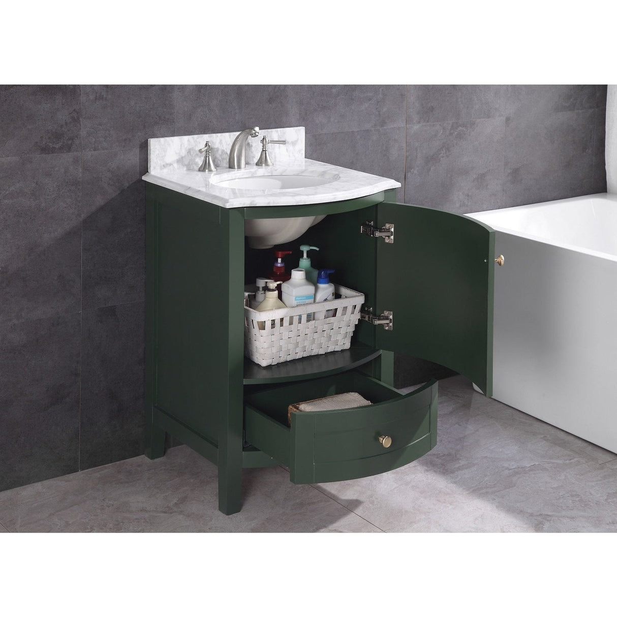 Legion Furniture 24" Vogue Green Bathroom Vanity - Pvc WT9309-24-VG-PVC