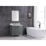 Legion Furniture 36" Pewter Green Bathroom Vanity - Pvc WT9309-36-PG-PVC