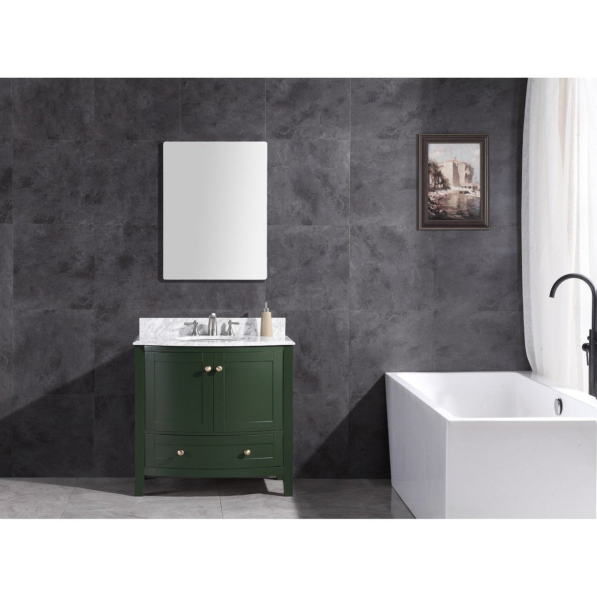 Legion Furniture 36" Vogue Green Bathroom Vanity - Pvc WT9309-36-VG-PVC