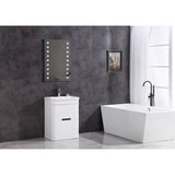 Legion Furniture 24" Bathroom Vanity With Led Mirror- Pvc WT9329-24-PVC