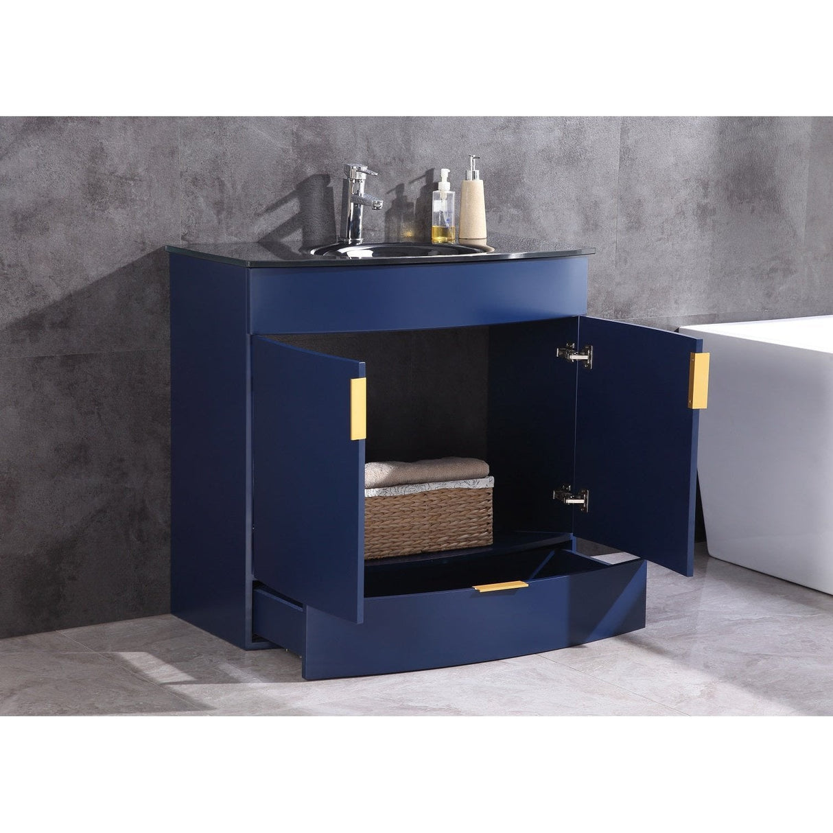 Legion Furniture 36" Blue Bathroom Vanity - Pvc WTM8130-36-B-PVC